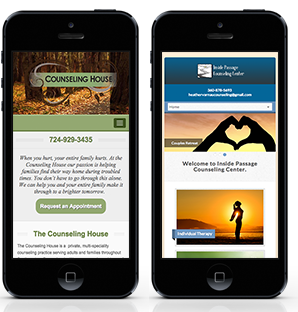 mobile websites for therapists