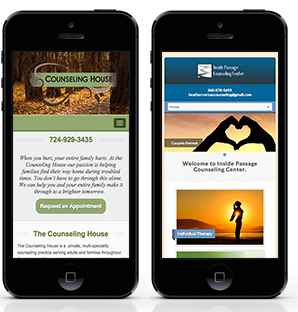 mobile websites for therapists