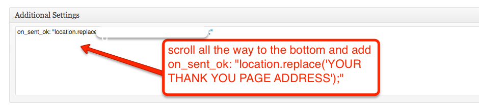 contact form 7 redirect