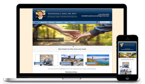 Bart's Brighter Vision Therapist Website Example | Five Ingredients Every Therapist Website Must Have | Brighter Vision Web Solutions | Therapist Websites & Marketing for Therapists | Marketing Blog for Therapists