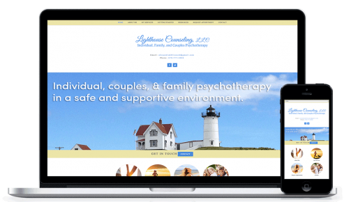 Lighthouse Counseling Brighter Vision Therapist Website Example | Five Ingredients Every Therapist Website Must Have | Brighter Vision Web Solutions | Therapist Websites & Marketing for Therapists | Marketing Blog for Therapists