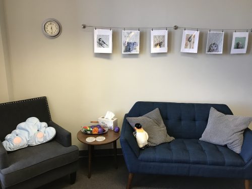 Therapy office | Brighter Spotlight with Katie Leikam | Brighter Vision Web Solutions | Therapist Websites & Marketing for Therapists