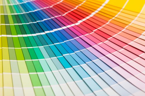 Colorful rainbow paint color strips | Can Website Colors Boost Profits and Success? | Brighter Vision Web Solutions | Therapist Websites & Marketing for Therapists | Blog for Therapists