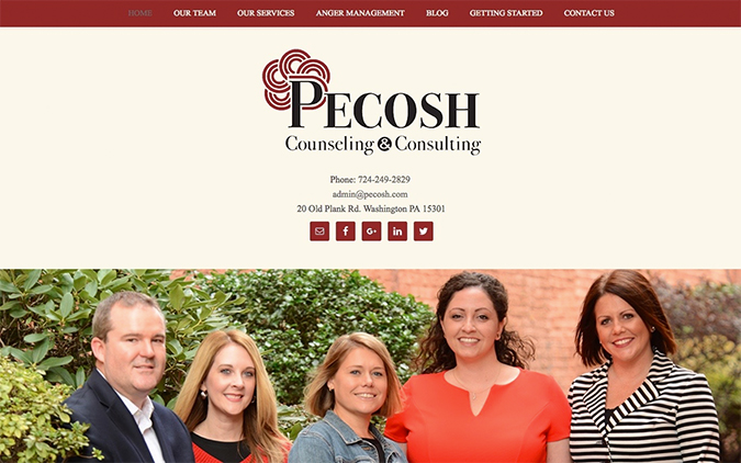 Pecosh Counseling & Consulting Home Page | Therapist Website Example | Behind the Vision: Will, Customer Support | Brighter Vision Web Solutions | Therapist Websites & Marketing Solutions