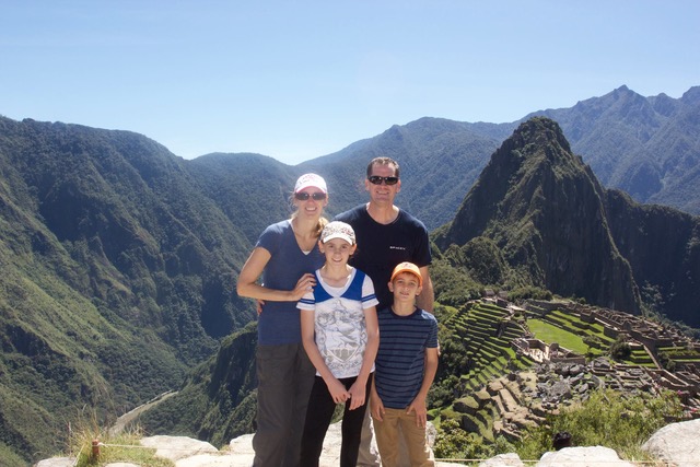 Heidi McBain & her family at Machu Picchu, Peru | Brighter Spotlight with Heidi McBain | Brighter Vision Web Solutions | Therapist Websites & Marketing for Therapists | Marketing Blog for Therapists