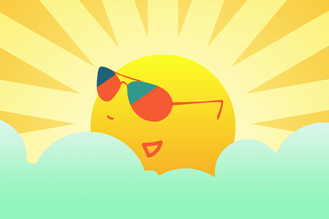 Sun with sunglasses mascot | Behind the Vision: Andrew, Principal Lead Developer | Brighter Vision Web Solutions | Therapist Websites & Marketing Solutions