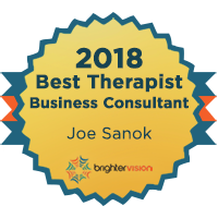 2018 Best Therapist Business Consultant badge | Winners of the 2018 Best of Therapist Resources Awards | Brighter Vision Web Solutions | Marketing Blog for Therapists