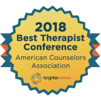 2018 Best Therapist Conference badge | Winners of the 2018 Best of Therapist Resources Awards | Brighter Vision Web Solutions | Marketing Blog for Therapists