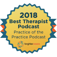 2018 Best Therapist Podcast badge | Winners of the 2018 Best of Therapist Resources Awards | Brighter Vision Web Solutions | Marketing Blog for Therapists