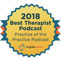 2018 Best Therapist Podcast badge | Winners of the 2018 Best of Therapist Resources Awards | Brighter Vision Web Solutions | Marketing Blog for Therapists