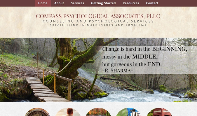 Compass Psychological Associates Home Page | Therapist Website Example | Behind the Vision: Zach, Director of Development | Brighter Vision Web Solutions | Therapist Websites & Marketing Solutions
