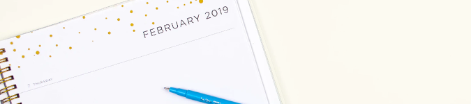 February 2019 planner page | The Best Practices for Therapist Marketing on Facebook in 2019 | Brighter Vision Marketing Blog for Therapists | Therapist Websites & Marketing for Therapists