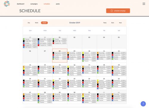 Social Genie Schedule | Just Released: Social Genie 2.0 | Brighter Vision | Online Marketing Blog for Therapists