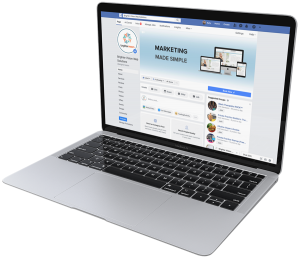 Facebook on MacBook | Social Media Image Sizes: A Quick Reference Guide | Brighter Vision | Online Marketing Blog for Therapists