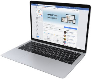 Facebook on MacBook | Social Media Image Sizes: A Quick Reference Guide | Brighter Vision | Online Marketing Blog for Therapists