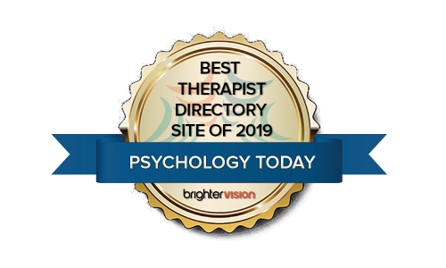 Winner Badge | Psychology Today | Best Therapist Directory Site of 2019 | Winners of the 2019 Best of Therapist Resources Awards