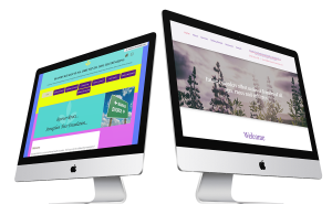iMacs showing websites | Why You Should Re-Use Your Old Domain Name for Your New Brighter Vision Website | Brighter Vision | Online Marketing Blog for Therapists