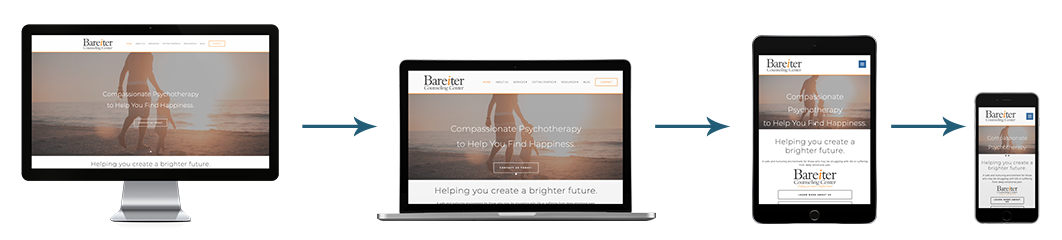 Responsive web design example | Using a Website Builder? 8 Reasons Why You Should Switch to Brighter Vision. | Brighter Vision | Online Marketing Blog for Therapists