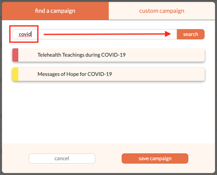 Step 2 screenshot | How to Use Social Genie to Communicate About COVID-19 to Your Community | Brighter Vision | Therapist Marketing Blog