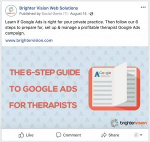 SGP branding example | Using Social Media to Provide Digital Therapeutic Support for COVID-19 | Brighter Vision