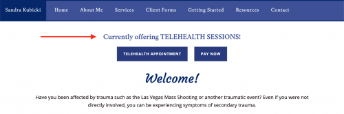 Page content example | How to Effectively Promote Teletherapy on Your Private Practice Website | Brighter Vision | Marketing Blog for Therapists