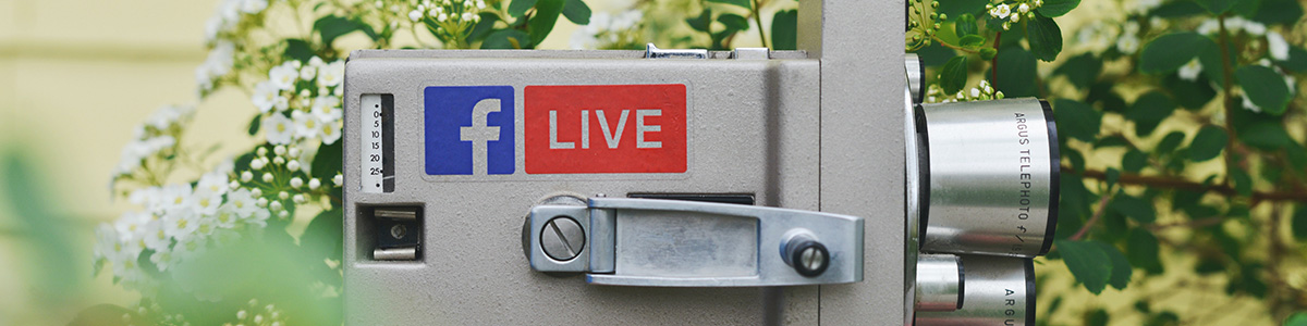 Facebook Live video camera | Using Video in Your Content Marketing Strategy | Brighter Vision | Marketing Blog for Therapists