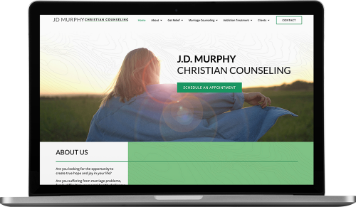 JD Murphy Christian Counseling website design | Behind the Vision: Samantha, Senior Lead Designer | Brighter Vision | Marketing Blog for Therapists
