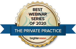 Winner Badge | The Private Practice | Best Webinar Series of 2020