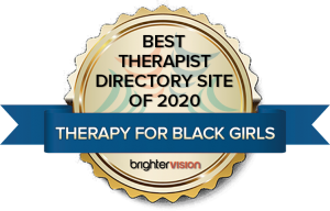 Winner badge | Therapy for Black Girls | Best Therapist Online Directory Site of 2020