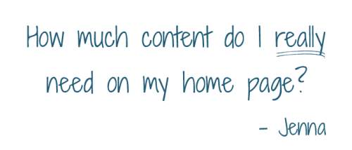 Question | How Much Content Do I Need on My Home Page? | Brighter Vision | Online Marketing Blog for Therapists
