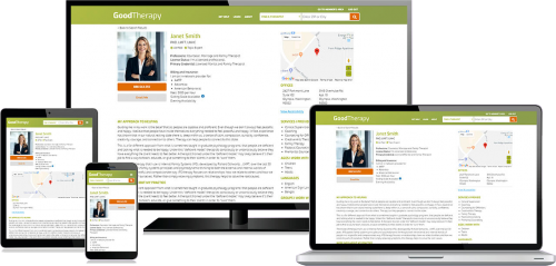 GoodTherapy Directory Listing Responsive Mockup | Brighter Vision Is Now Partnered With GoodTherapy | Brighter Vision | Therapist Marketing Blog