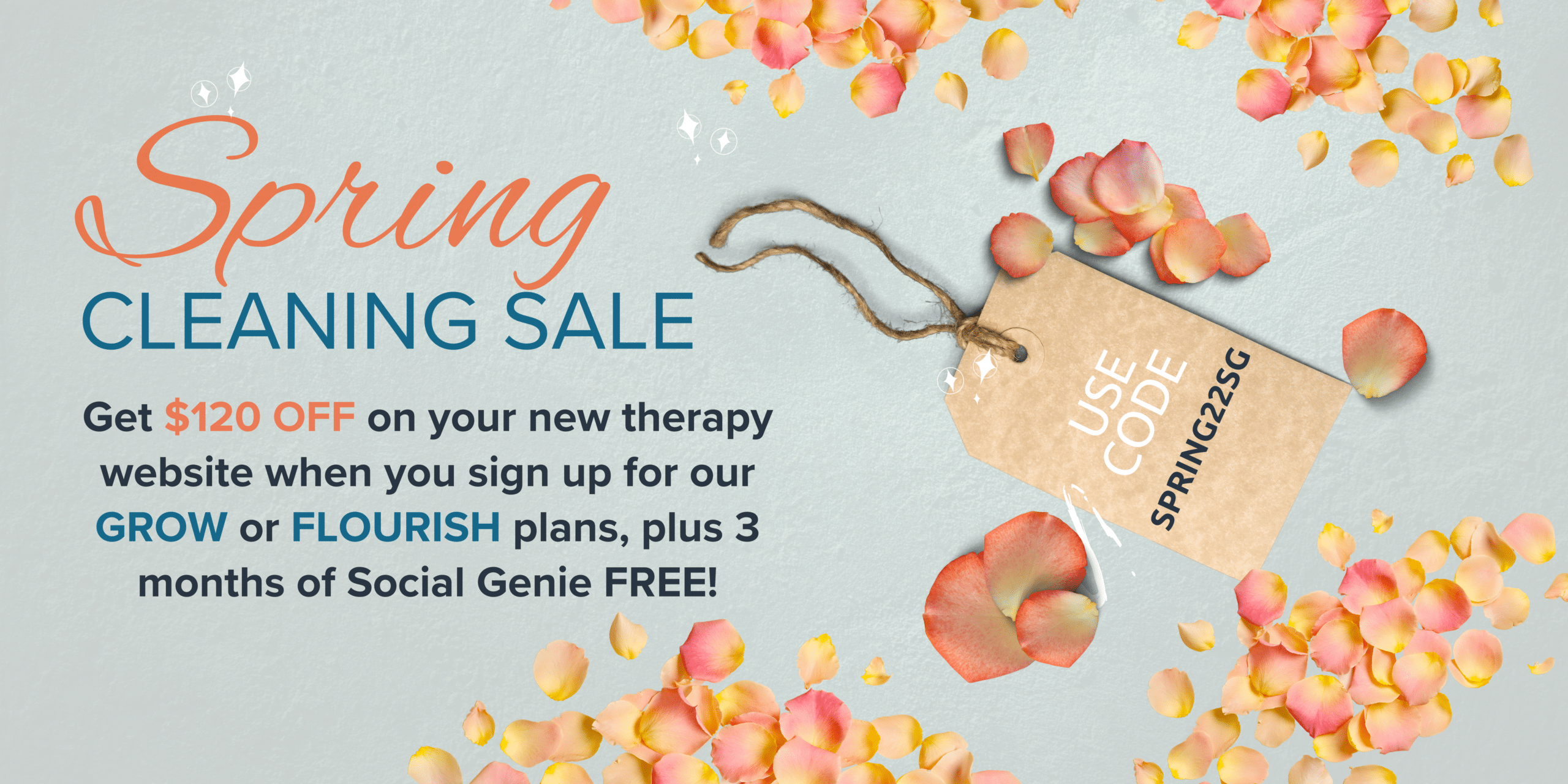 Spring Cleaning Sale | Therapist Websites & Social Media Marketing | Brighter Vision