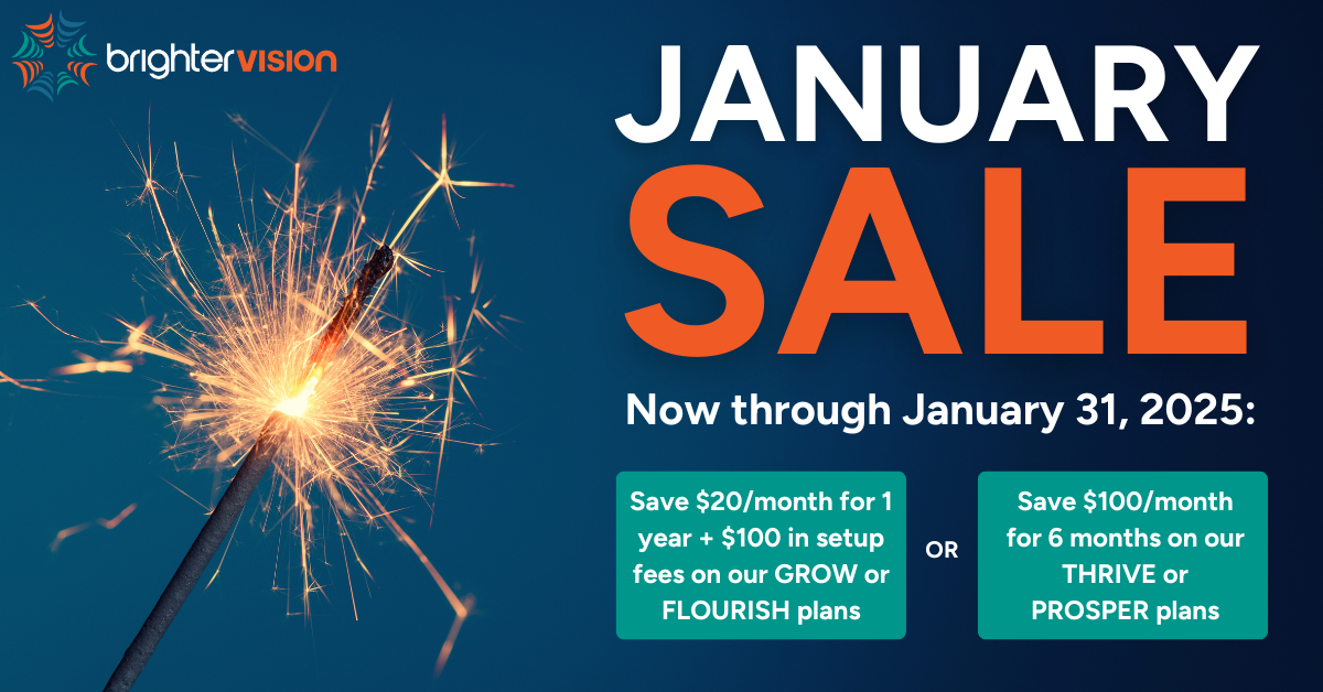 Brighter Vision January Sale through January 31, 2025